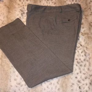 Ann Taylor Petite Modern Slacks 12P Gray Tweed